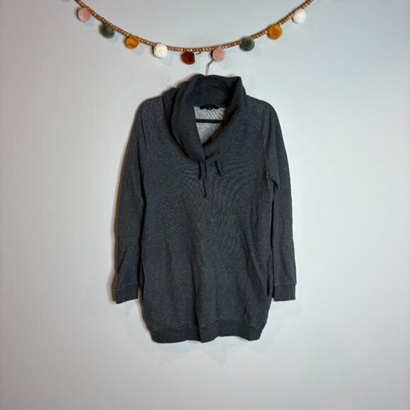 AllSaints grey cowl neck long sweatshirt - Picture 1 of 5